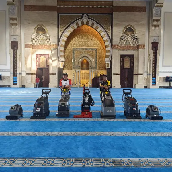 Persediaan mesin di dewan solat - Arfa Clean Kluang