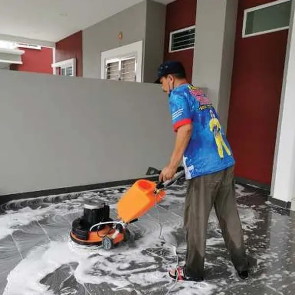 Cucian lantai gelanggang - Arfa Clean Kluang Johor